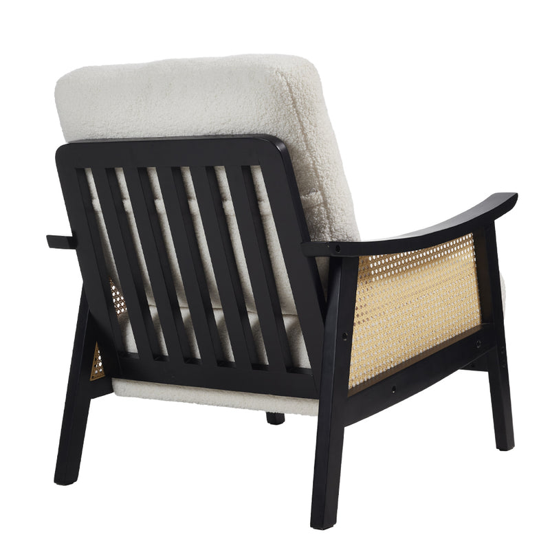 Livingandhome Teddy Fleece Accent Armchair