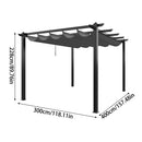 Breeins Outdoor UV Resistant Aluminium Pergola