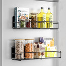 Lifeideas 2PCS Magnetic Fridge Storage Shelf with Hooks