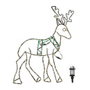 1.4m x 86cm Light up FlexiBrights Standing Christmas Reindeer with 420 Multi-Coloured LEDs