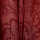 D & D Eastbourne Pencil Pleat Curtains in Burgundy