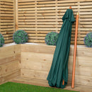 Samuel Alexander 2.7m Outdoor Wooden Garden Parasol Sun Shade with Carry Bag in Green