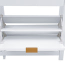 Livingandhome Modern White Shoe Cabinet with Drawers