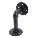 Livingandhome Rustic L-Shaped Pipe Shelf