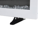 Electric Fireplace With Adjustable Flames, Wall Mounted Or Freestanding