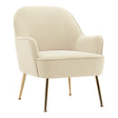 Livingandhome Elegant Upholstered Lounge Chair