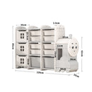 Kidkid Multi-Tier Toy Storage Unit with Pull-Out Drawers