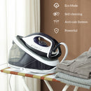 HOMCOM Steam Generator Iron, Large Water Tank, Smart ECO Mode, Self-Cleaning