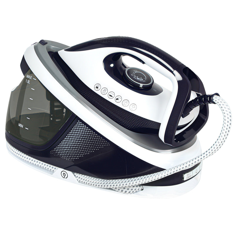 HOMCOM Steam Generator Iron, Large Water Tank, Smart ECO Mode, Self-Cleaning