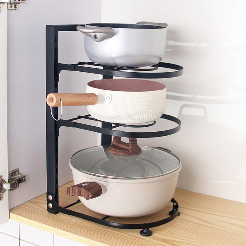 Lifeideas 3-Tier Adjustable Kitchen Organiser Rack for Pot Pan