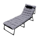 Breeins 4-Position Foldable Camping Bed With Thick Mattress & Headrest