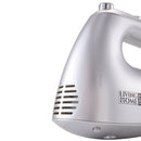 Livingandhome 250W Silver Hand Mixer Electric Whisk With 5 Speeds