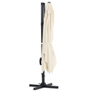 Large Square Canopy Rotating Outdoor Cantilever Parasol With Base