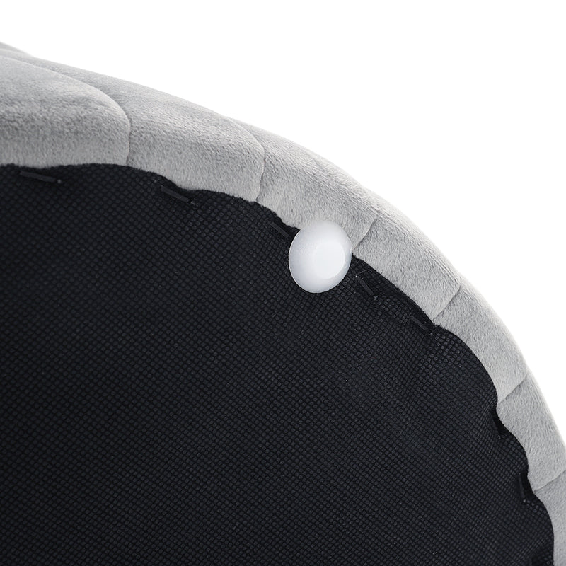 Livingandhome Flannel Upholstered Footstool