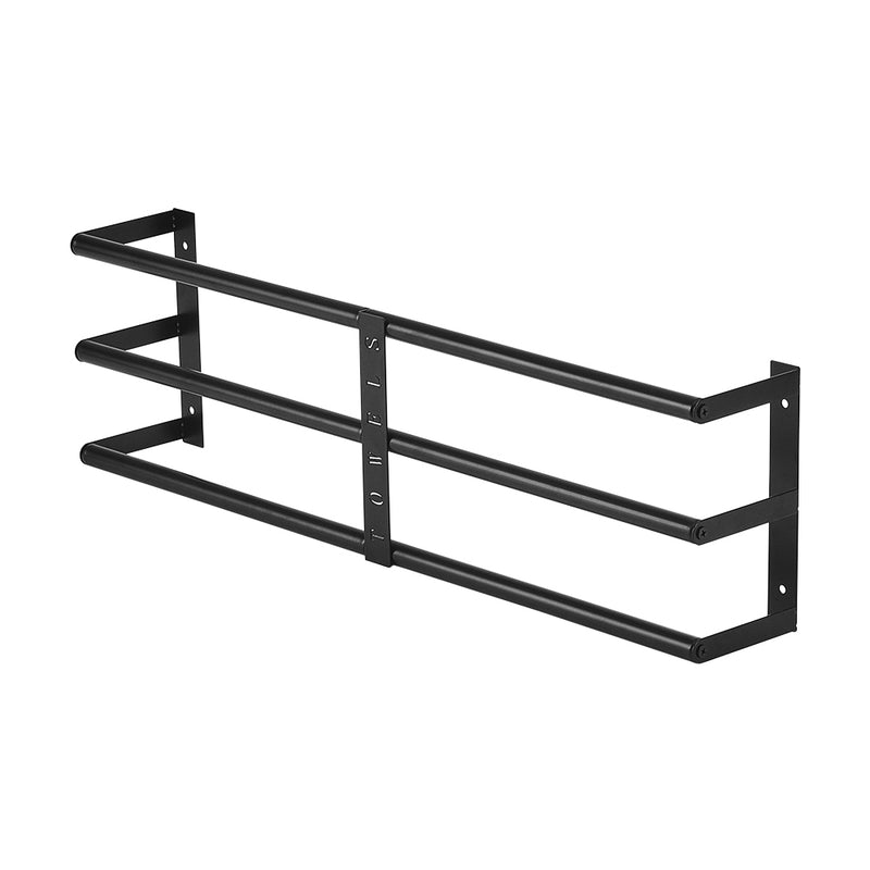 Lifeideas Durable & Chic: Premium Iron Space-Saving Bathroom Wall Mounted Towel Rack