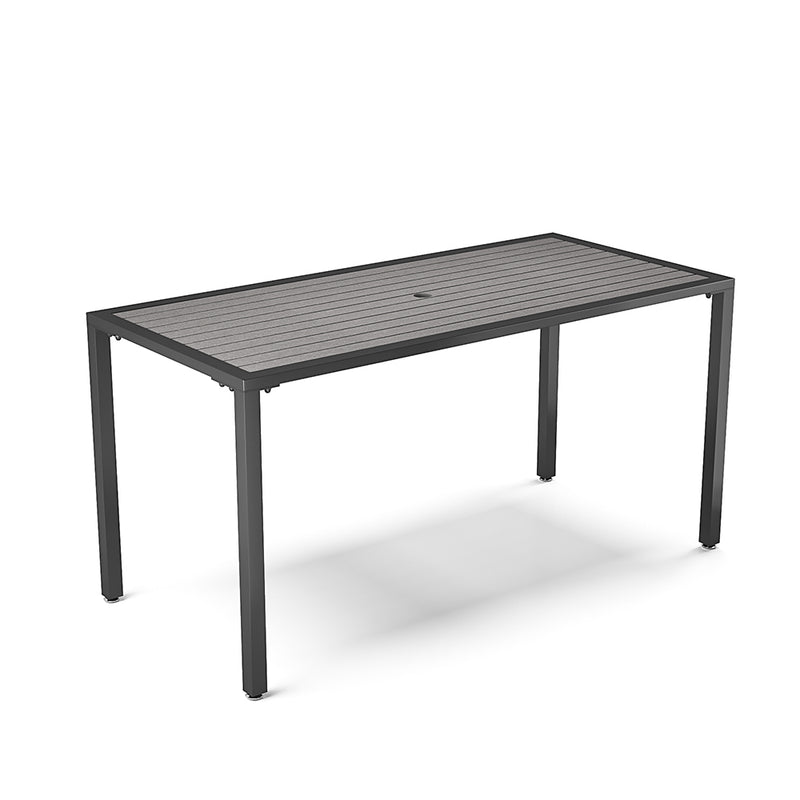 Breeins Polywood Patio Table with Parasol Slot