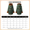 Mid-Length Hooded Coat With Drawstring Waist