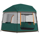 Outsunny Camping Tent 3000mm Waterproof 4-6  Person Green