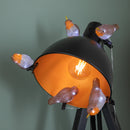Set of 5 Light up Acrylic Christmas Robin Decoration with 30 Ice White LEDs