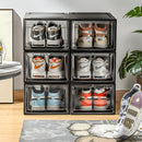 Lifeideas 6Pcs Magnetic Shoe Storage Box Dispaly Case