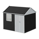 Breeins 10 x 8FT Outdoor Metal Apex Roof Garden Storage Shed