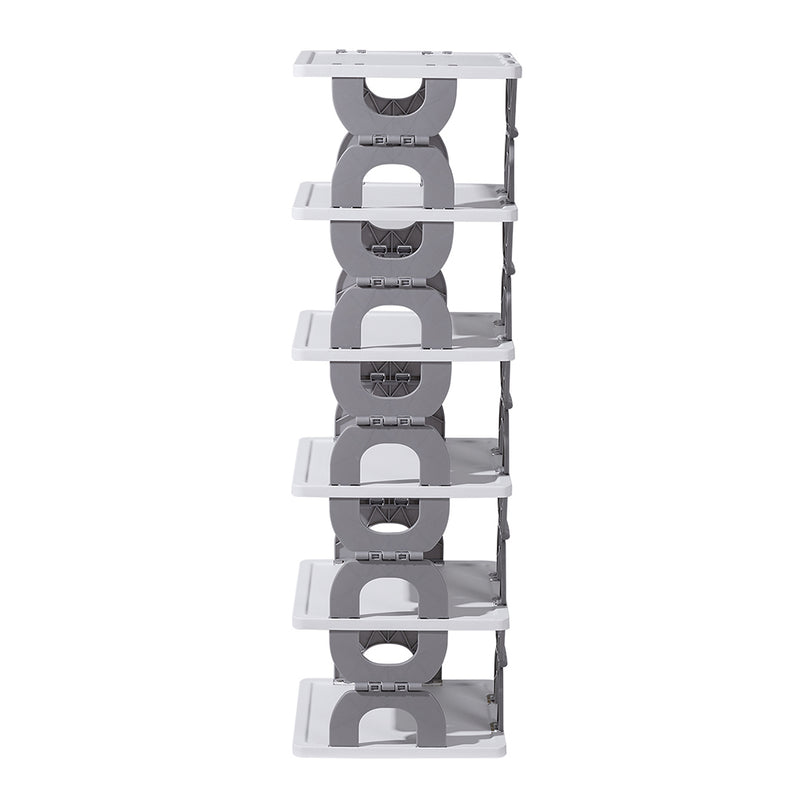 Lifeideas 6-Tier Foldable Plastic Shoe Rack