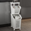 Lifeideas Freestanding 2 Tier Laundry Sorter with Casters