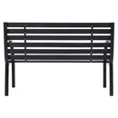 Breeins Outdoor Garden Metal Wood Bench