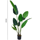 Garden Sanctuary 180 cm Tall Artificial Banana Leaf Tree Faux Large Plants in Pot