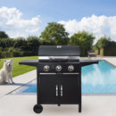 3 Burner Gas BBQ Grill with Cabinet