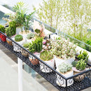 Breeins Hanging Railing Planter Flower Pot Holder