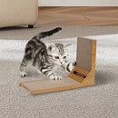 KidKid Corrugated L-shaped Cat Scratcher with Toys