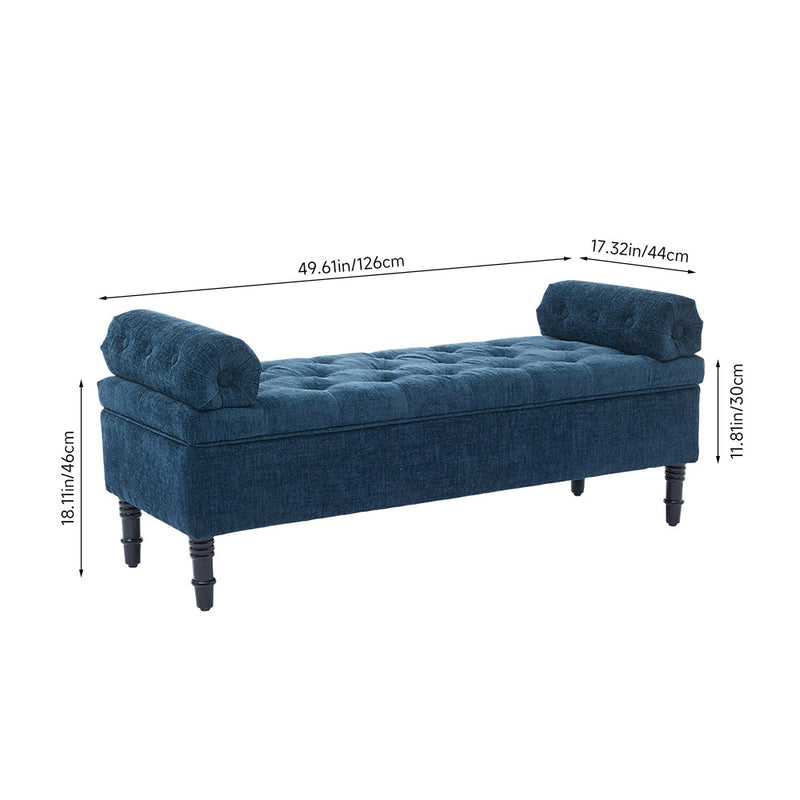 Livingandhome Upholstered Fabric Storage Bench