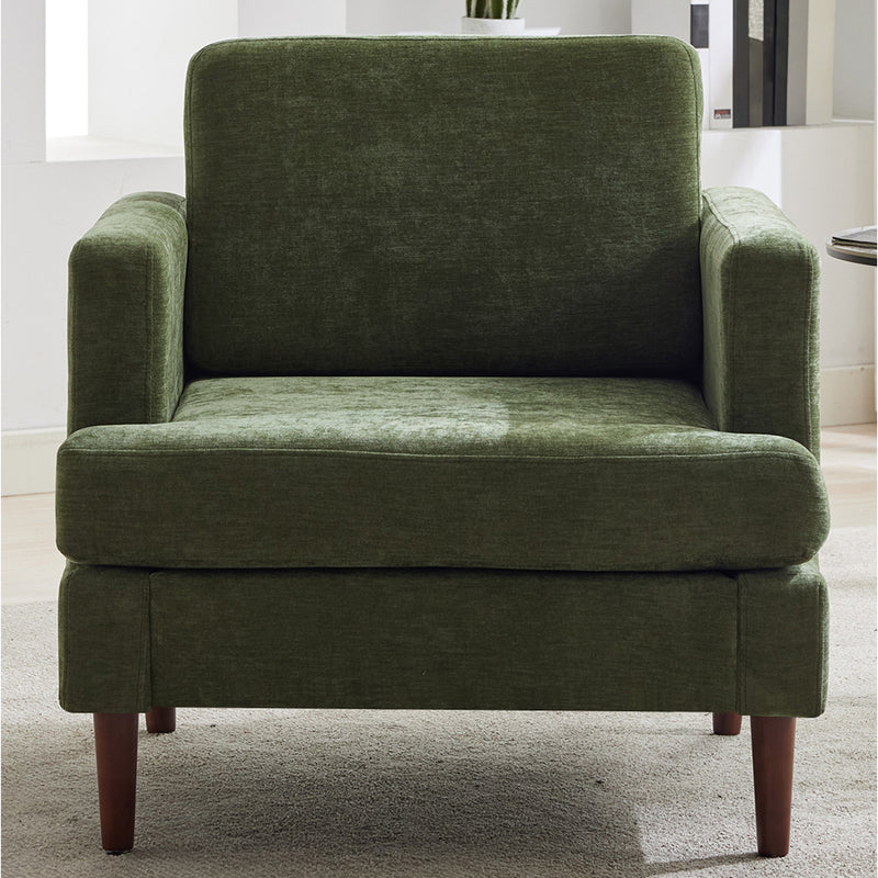 Livingandhome Minimalist Mid-Century Accent Armchair