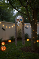 Halloween Hanging Skull with Glowing Eyes