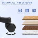 High Back Executive Office Chair PU Leather Desk Chair With Swivel Wheels - Black/Brown/Grey