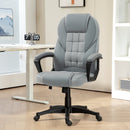 High Back Executive Office Chair PU Leather Desk Chair With Swivel Wheels - Black/Brown/Grey