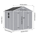 Breeins Outdoor Plastic Garden Storage Shed