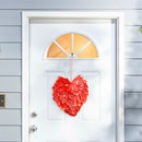 Livingandhome LED Light Red Feather Creative Hanging Ornament