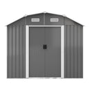 Breeins Large 7.5 x 4 ft Galvanized Steel Acrylic Storage Shed