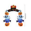 Lifeideas 8ft Halloween Inflatable Pumpkin Archway Decoration with Built-in LED Lights