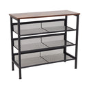 Lifeideas 4-Tier Mesh Shelves Shoe Rack