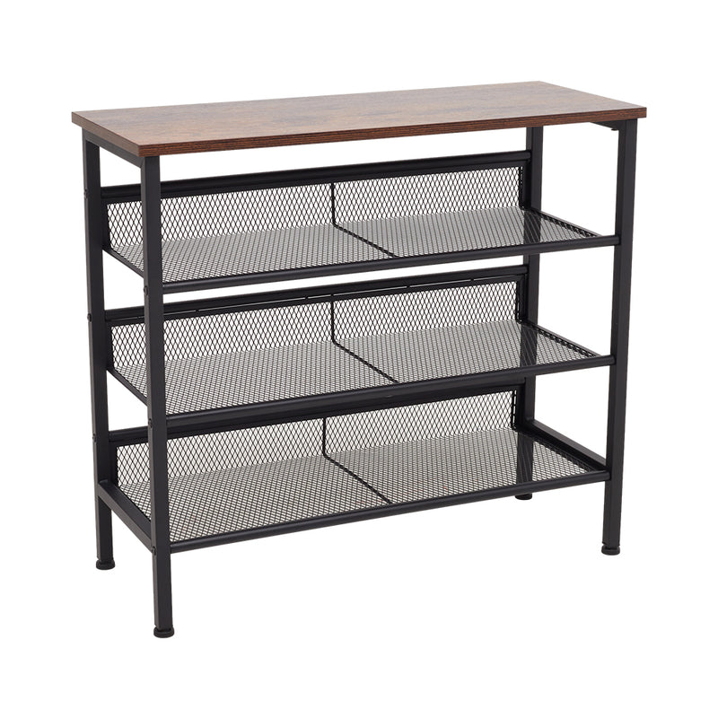 Lifeideas 4-Tier Mesh Shelves Shoe Rack