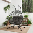 Breeins 2-Seater Swing Hanging Egg Chair With Metal Stand