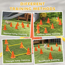 PawHut Dog Agility Equipment Set, Four-Piece Adjustable Height Jumping