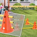 PawHut Dog Agility Equipment Set, Four-Piece Adjustable Height Jumping