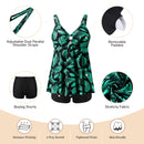 Two Piece Tankini Swimsuit With Double Shoulder Straps