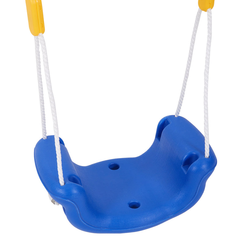 Livingandhome Outdoor 3 in 1 Detachable Toddler Swing with Ropes