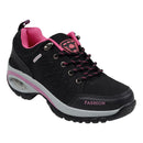 Breathable Lightweight Trainers - Black & Pink