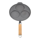 Breeins 3-Hole Cast Iron Frying Pan